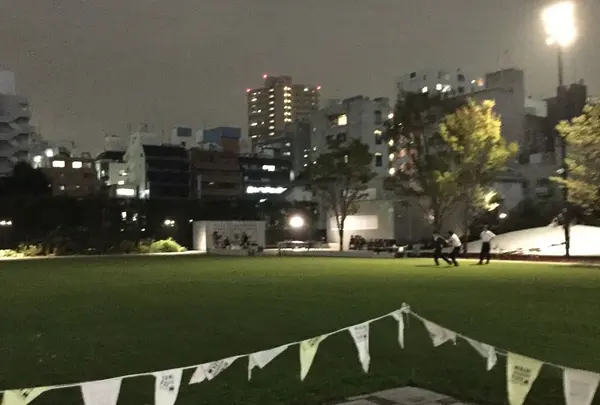 夜も明るい公園