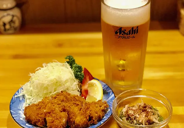 ヒレひと口カツふた切れ+小鉢