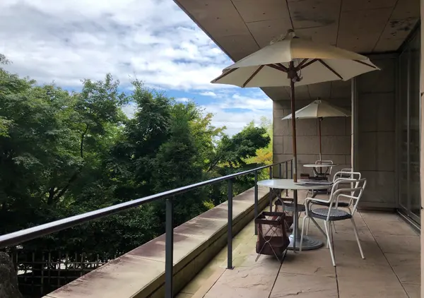 館内のカフェではなくレストランのお席