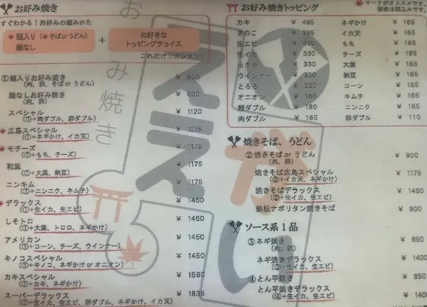 メニュー