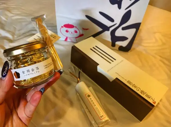 金箔を使った土産も見逃せない！