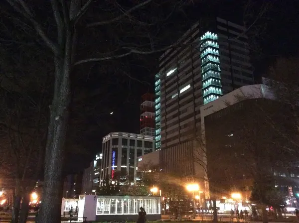 大通公園は、夜景も素敵。