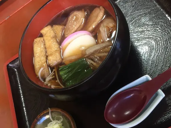 鴨南蛮そばが美味しい〜！