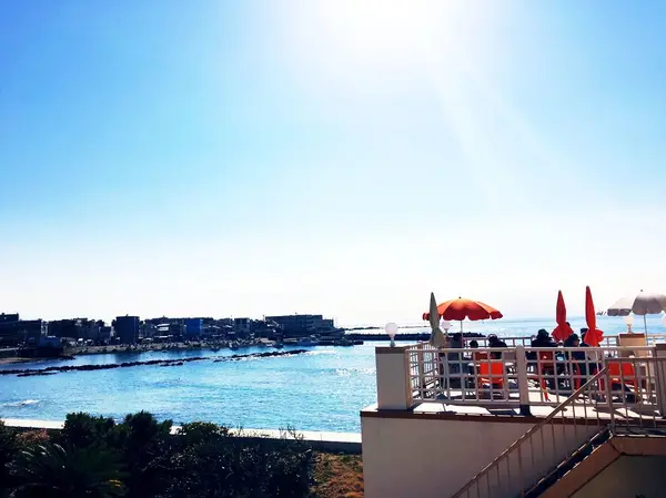 テラス席からの景色
