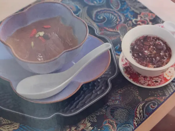 愛玉子バラ茶セット