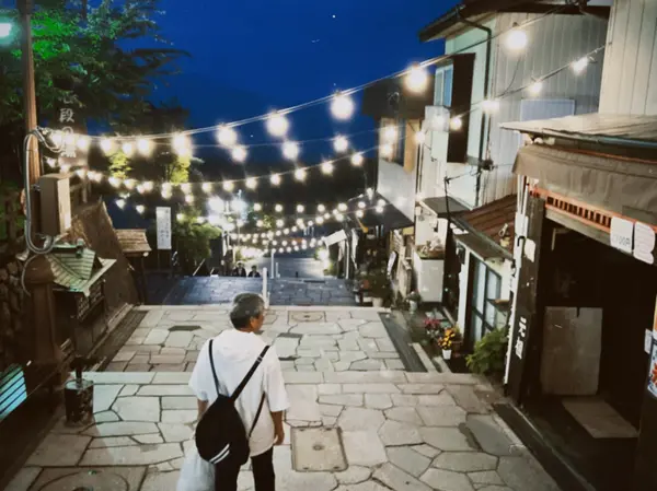 夜の石階段