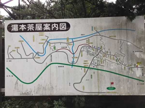 湯本茶屋案内図