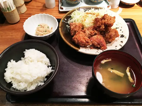 明太唐揚げ定食