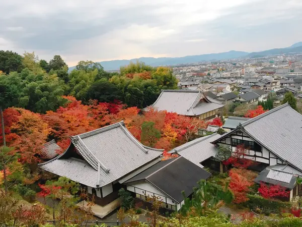 街並み×紅葉
