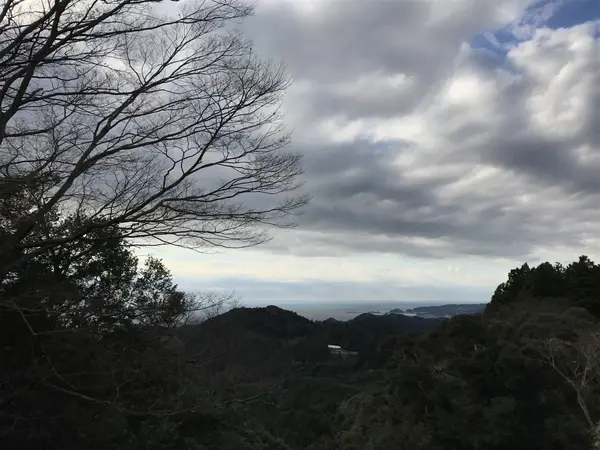 清澄寺の駐車場からの景色