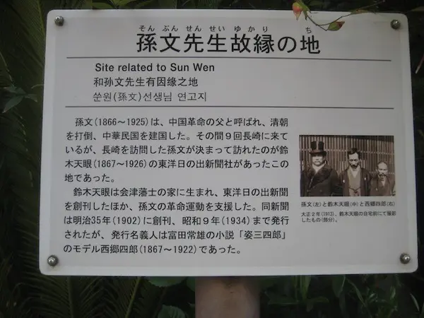孫文先生故縁の地