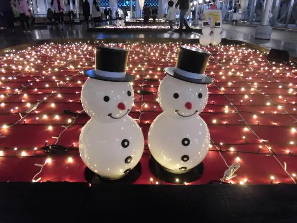 可愛い雪だるまも