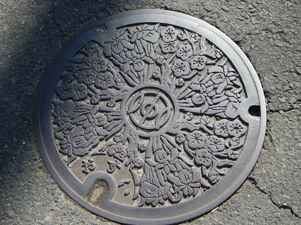 マンホールもやはり…