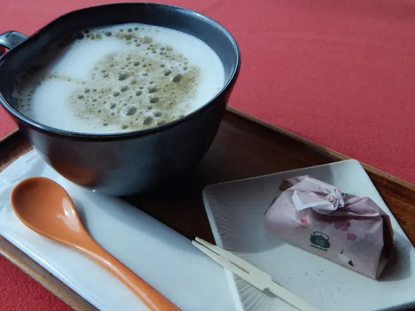 ほうじ茶ラテもおいしい♡
