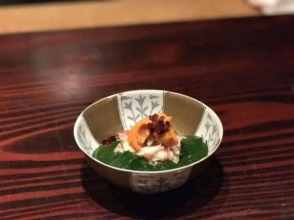 毛ガニウニそうめん