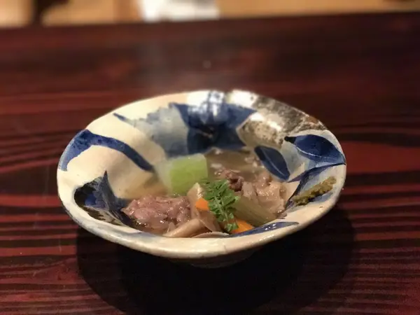 牛テールを柚子胡椒で