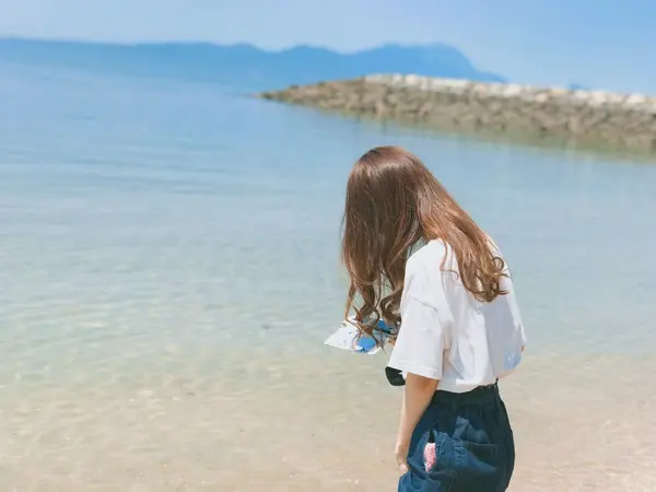 とっても綺麗なブルーの海💞