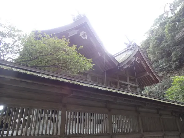 独特な本殿☆美保造