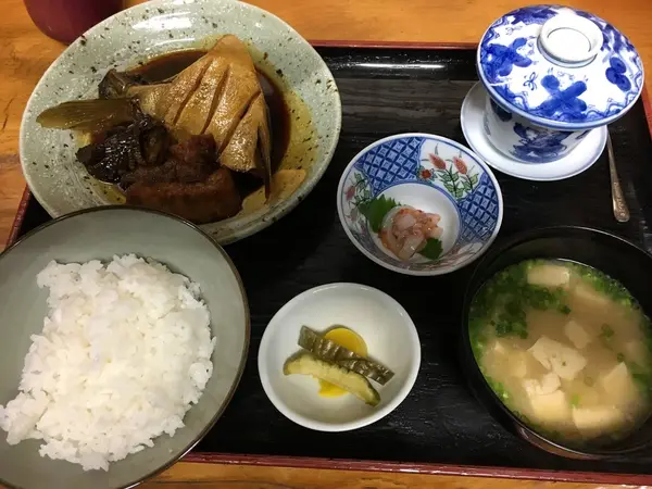 魚のあら煮定食