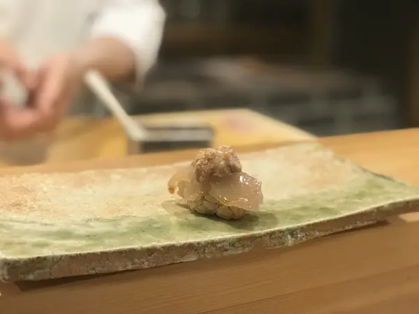 肝のせカワハギ