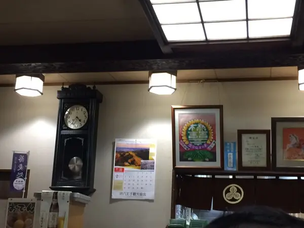 店の中で パシャ‼️(^_-)