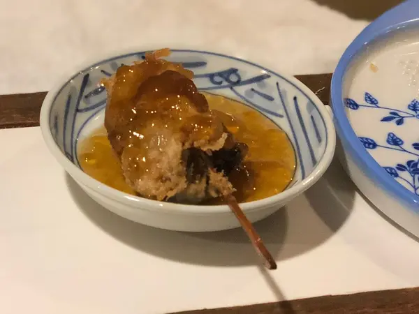 トコブシと椎茸の餡かけ