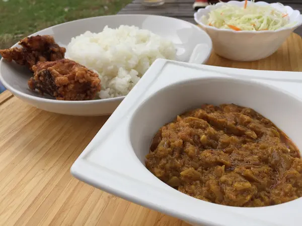 カレー、そして唐揚げ！
