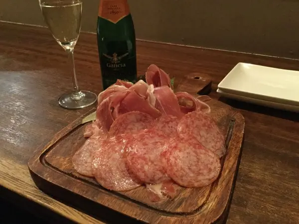 生ハムとサラミ