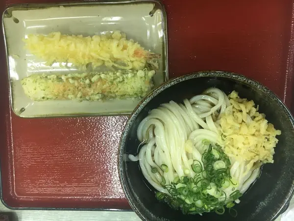 ぶっかけうどん 大 +ちくわ・えび