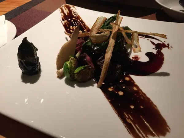 ディナーのステーキは絶品✨