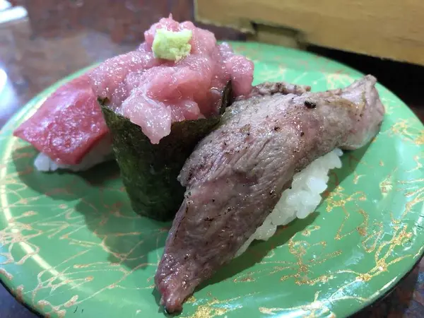 鮪三巻盛り