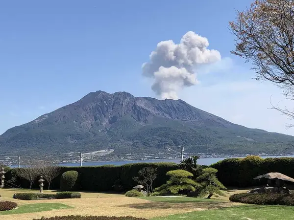 仙厳園からの桜島