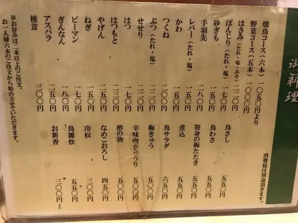 メニュー