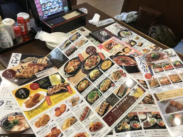 豊富なメニューです。