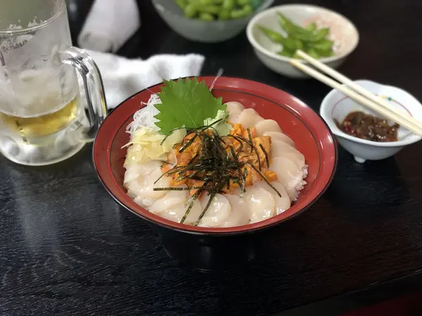 ウニホタテ丼