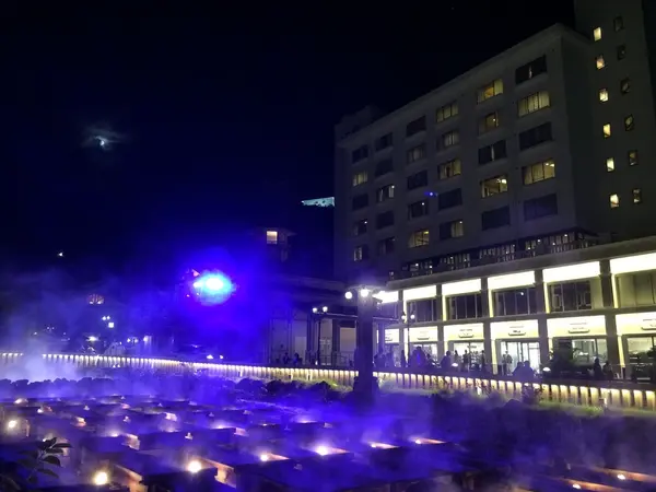 湯畑ライトアップ