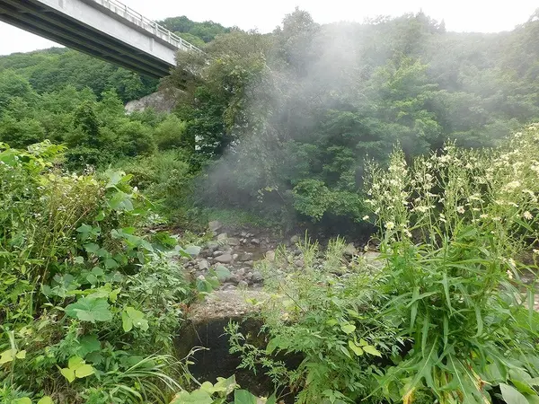湯気立つ