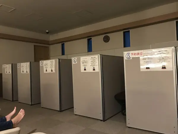 ブースは5室