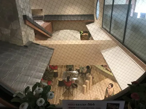レストルームからの館内展望