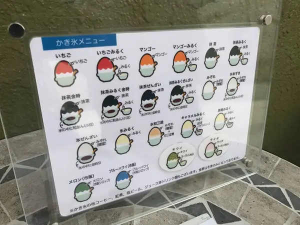 たくさんのメニュー