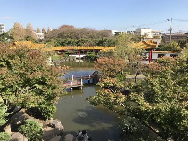 小山の東屋から