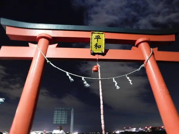 夜の大鳥居