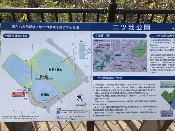 二ツ池公園です。