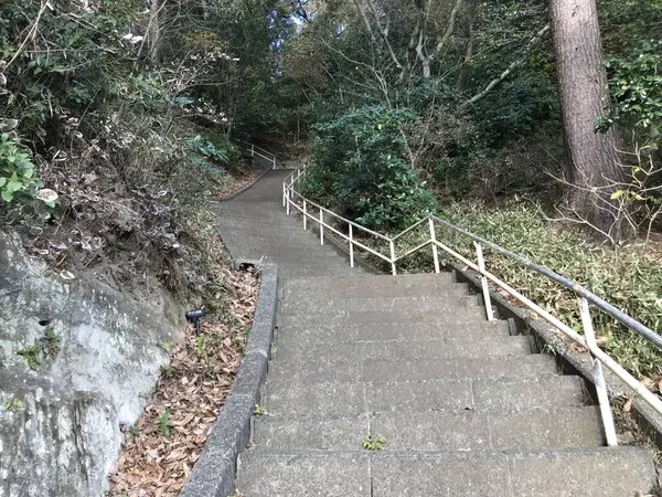 下りきった所から
