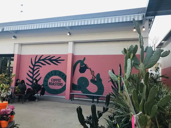 壁のアートがメキシカンっぽい🌵🤠