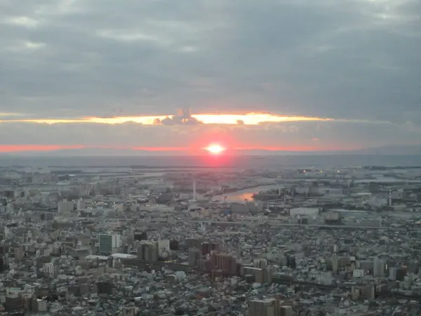 夕日