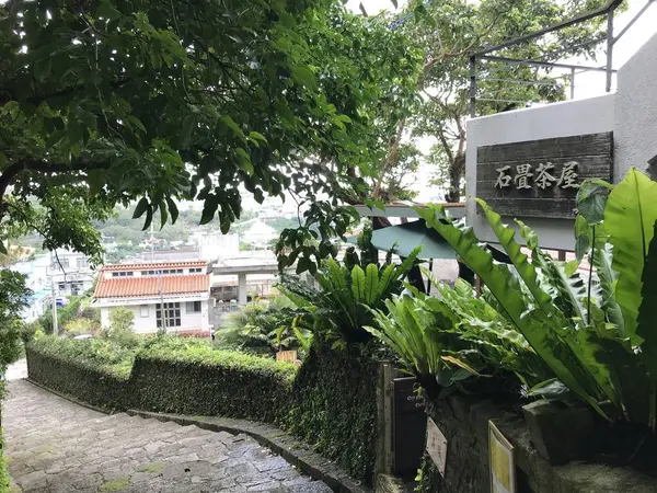 途中にはカフェも