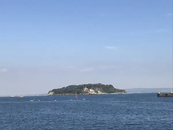 三笠公園から見た猿島
