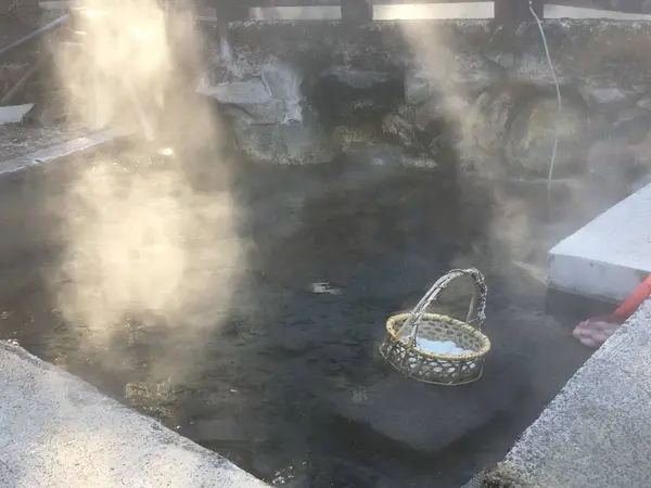 茹でてます。