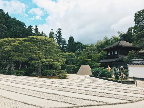 銀沙灘と向月台